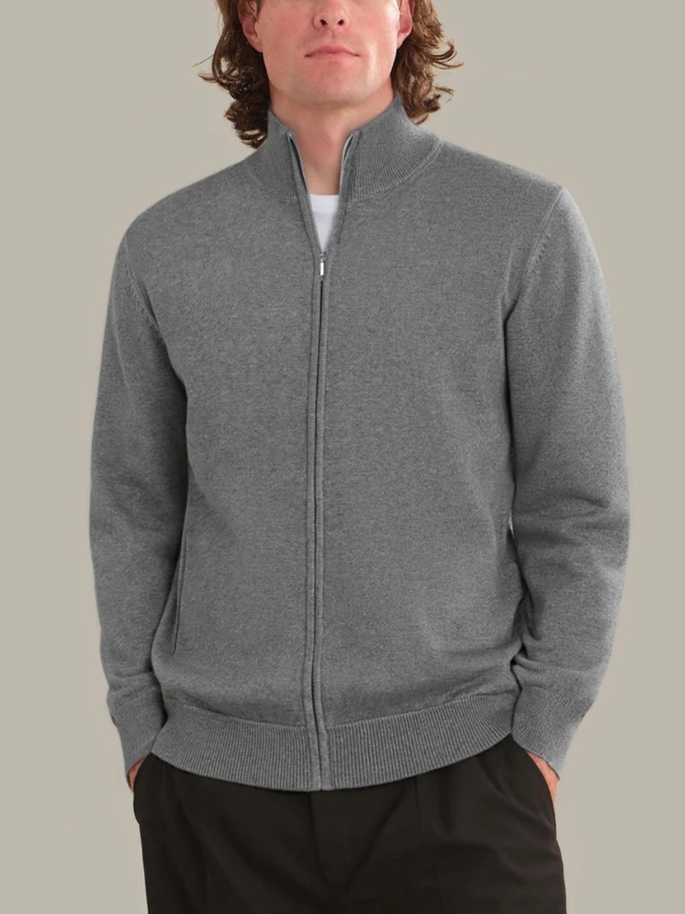 L.L. BEAN - Funnel Neck Full Zip Sweater Sz XL (unisex)